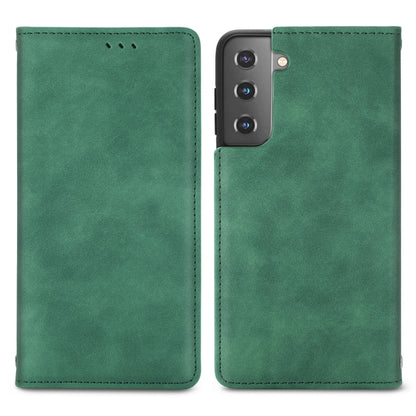 Retro Skin Feel Business Magnetic Horizontal Flip Leather Case with Holder & Card Slots & Wallet & Photo Frame, For Samsung Galaxy S21 Plus, For Samsung Galaxy S21, For Samsung Galaxy S21 Ultra, For Samsung Galaxy S20 Plus, For Samsung Galaxy S20 Ultra...