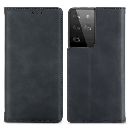 Retro Skin Feel Business Magnetic Horizontal Flip Leather Case with Holder & Card Slots & Wallet & Photo Frame, For Samsung Galaxy S21 Plus, For Samsung Galaxy S21, For Samsung Galaxy S21 Ultra, For Samsung Galaxy S20 Plus, For Samsung Galaxy S20 Ultra...