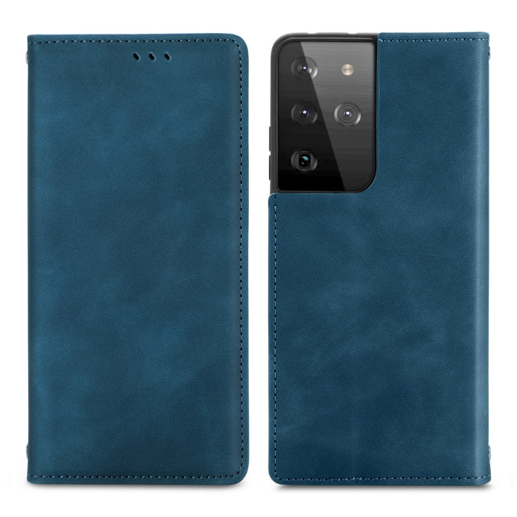 Retro Skin Feel Business Magnetic Horizontal Flip Leather Case with Holder & Card Slots & Wallet & Photo Frame, For Samsung Galaxy S21 Plus, For Samsung Galaxy S21, For Samsung Galaxy S21 Ultra, For Samsung Galaxy S20 Plus, For Samsung Galaxy S20 Ultra...