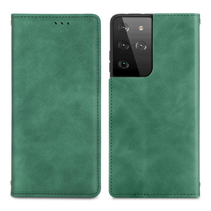 Retro Skin Feel Business Magnetic Horizontal Flip Leather Case with Holder & Card Slots & Wallet & Photo Frame, For Samsung Galaxy S21 Plus, For Samsung Galaxy S21, For Samsung Galaxy S21 Ultra, For Samsung Galaxy S20 Plus, For Samsung Galaxy S20 Ultra...