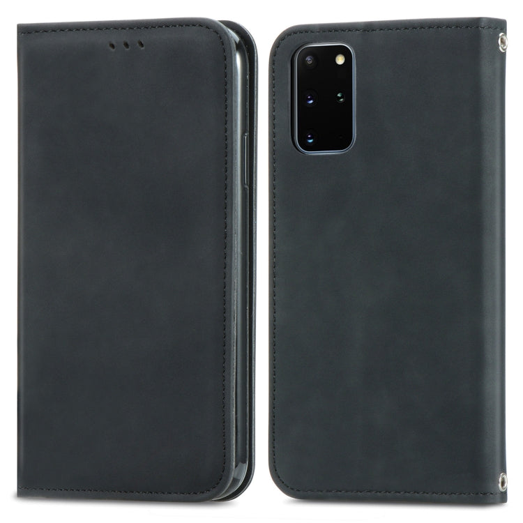 Retro Skin Feel Business Magnetic Horizontal Flip Leather Case with Holder & Card Slots & Wallet & Photo Frame, For Samsung Galaxy S21 Plus, For Samsung Galaxy S21, For Samsung Galaxy S21 Ultra, For Samsung Galaxy S20 Plus, For Samsung Galaxy S20 Ultra...