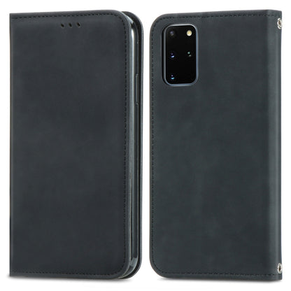 Retro Skin Feel Business Magnetic Horizontal Flip Leather Case with Holder & Card Slots & Wallet & Photo Frame, For Samsung Galaxy S21 Plus, For Samsung Galaxy S21, For Samsung Galaxy S21 Ultra, For Samsung Galaxy S20 Plus, For Samsung Galaxy S20 Ultra...