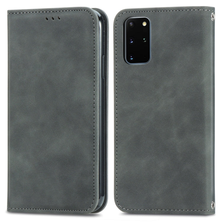 Retro Skin Feel Business Magnetic Horizontal Flip Leather Case with Holder & Card Slots & Wallet & Photo Frame, For Samsung Galaxy S21 Plus, For Samsung Galaxy S21, For Samsung Galaxy S21 Ultra, For Samsung Galaxy S20 Plus, For Samsung Galaxy S20 Ultra...