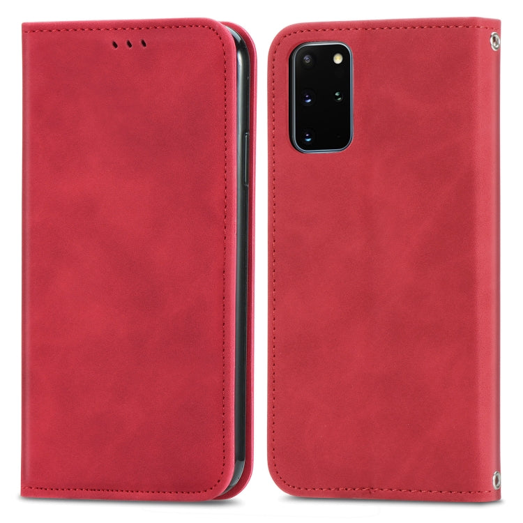 Retro Skin Feel Business Magnetic Horizontal Flip Leather Case with Holder & Card Slots & Wallet & Photo Frame, For Samsung Galaxy S21 Plus, For Samsung Galaxy S21, For Samsung Galaxy S21 Ultra, For Samsung Galaxy S20 Plus, For Samsung Galaxy S20 Ultra...
