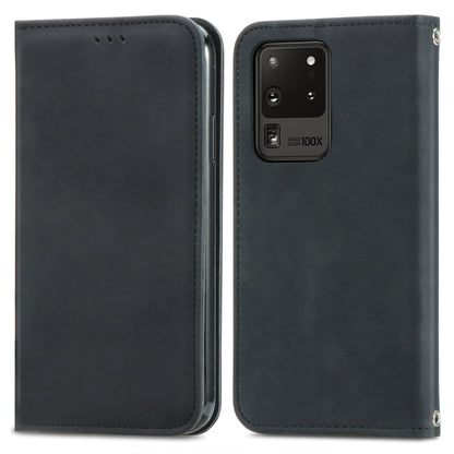 Retro Skin Feel Business Magnetic Horizontal Flip Leather Case with Holder & Card Slots & Wallet & Photo Frame, For Samsung Galaxy S21 Plus, For Samsung Galaxy S21, For Samsung Galaxy S21 Ultra, For Samsung Galaxy S20 Plus, For Samsung Galaxy S20 Ultra...