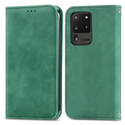 Retro Skin Feel Business Magnetic Horizontal Flip Leather Case with Holder & Card Slots & Wallet & Photo Frame, For Samsung Galaxy S21 Plus, For Samsung Galaxy S21, For Samsung Galaxy S21 Ultra, For Samsung Galaxy S20 Plus, For Samsung Galaxy S20 Ultra...