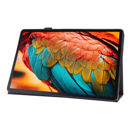 PU Leather Two Fold Bracket Style Flat Anti Falling Cover Protective Shell  With Business Card Holder, For Lenovo Tab P11