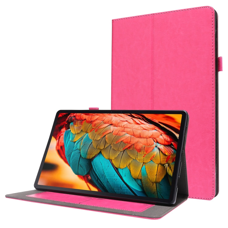 PU Leather Two Fold Bracket Style Flat Anti Falling Cover Protective Shell  With Business Card Holder, For Lenovo Tab P11