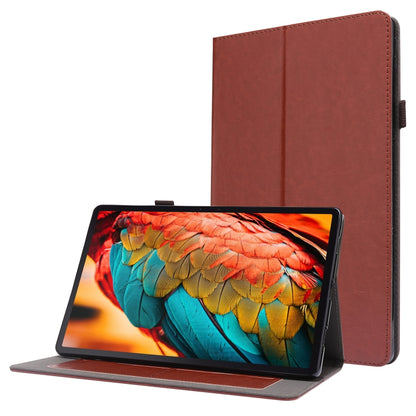 PU Leather Two Fold Bracket Style Flat Anti Falling Cover Protective Shell  With Business Card Holder, For Lenovo Tab P11