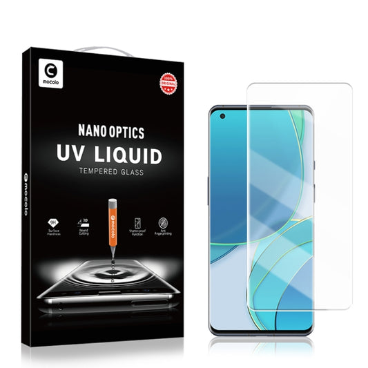 Curved tempered glass screen protector film for OnePlus 9 Pro, clear