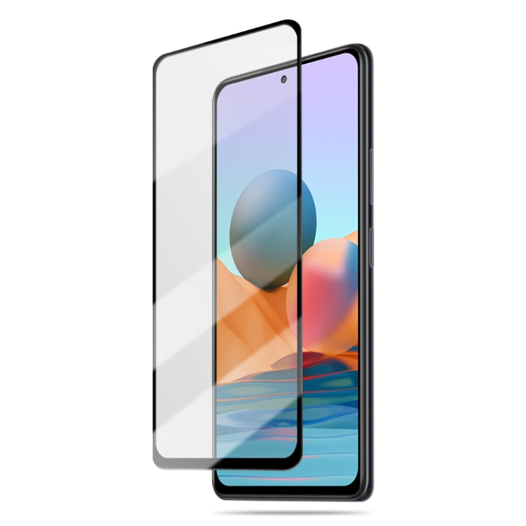 Clear 2.5D tempered glass screen protector installed on smartphone screen
