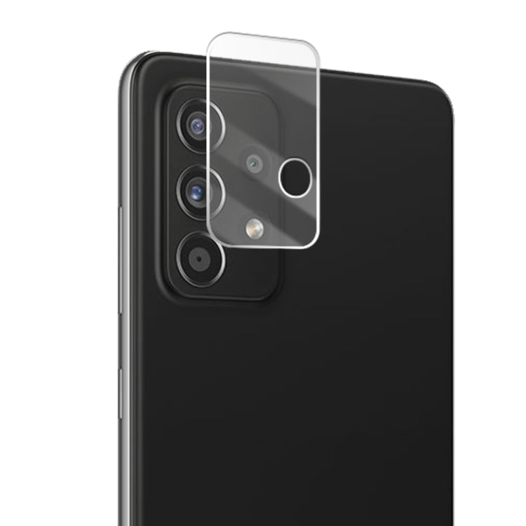 Clear tempered glass lens shield covering the rear camera cluster with round cutout