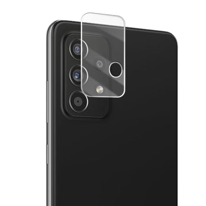 Clear tempered glass lens shield covering the rear camera cluster with round cutout