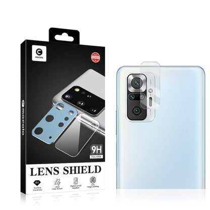 Lens shield tempered glass package with transparent protector on the rear camera.