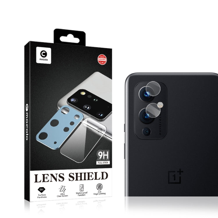 2PCS mocolo 0.15mm 9H 2.5D Round Edge Rear Camera Lens Tempered Glass Film, For OnePlus 9, For OnePlus 9 Pro