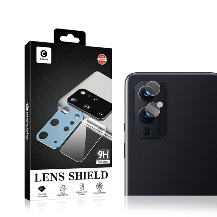 2PCS mocolo 0.15mm 9H 2.5D Round Edge Rear Camera Lens Tempered Glass Film, For OnePlus 9, For OnePlus 9 Pro