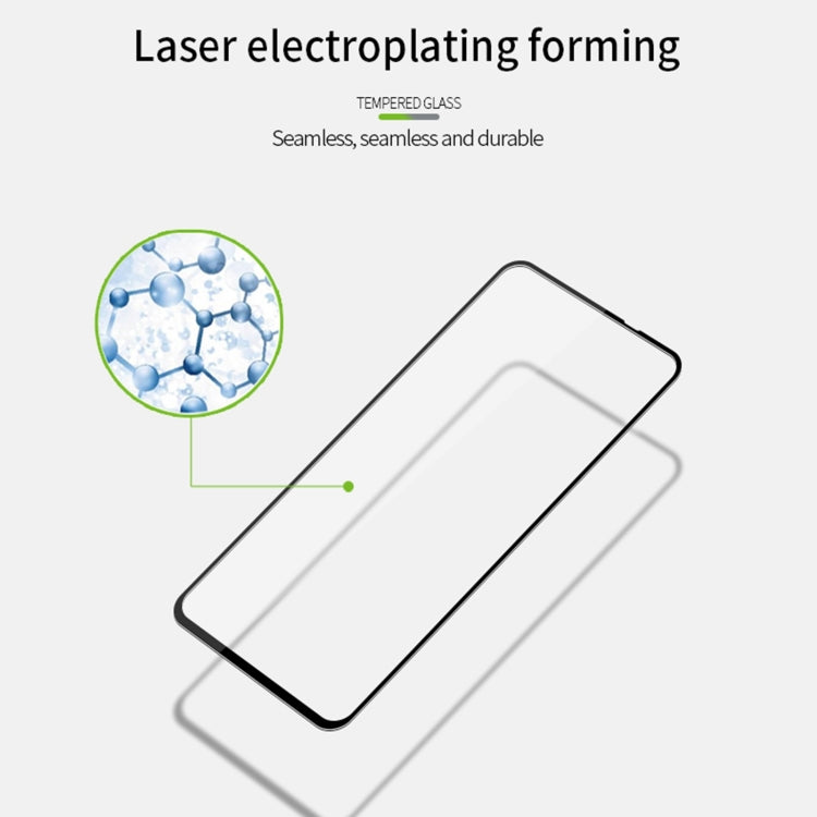 Tempered glass screen protector film detail showing smooth, seamless finish