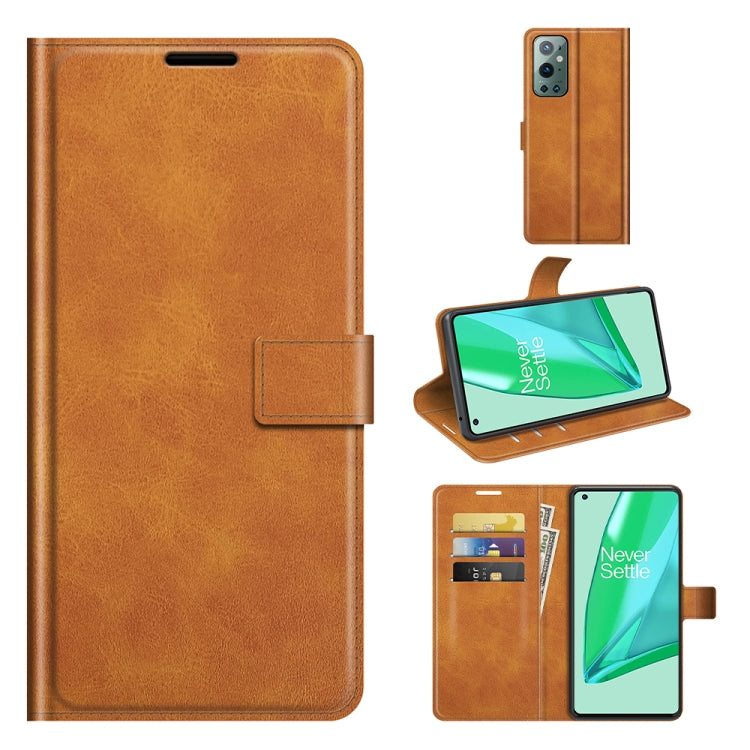 Light brown flip leather wallet phone case with card slots and viewing stand