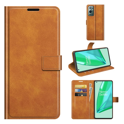 Light brown flip leather wallet phone case with card slots and viewing stand