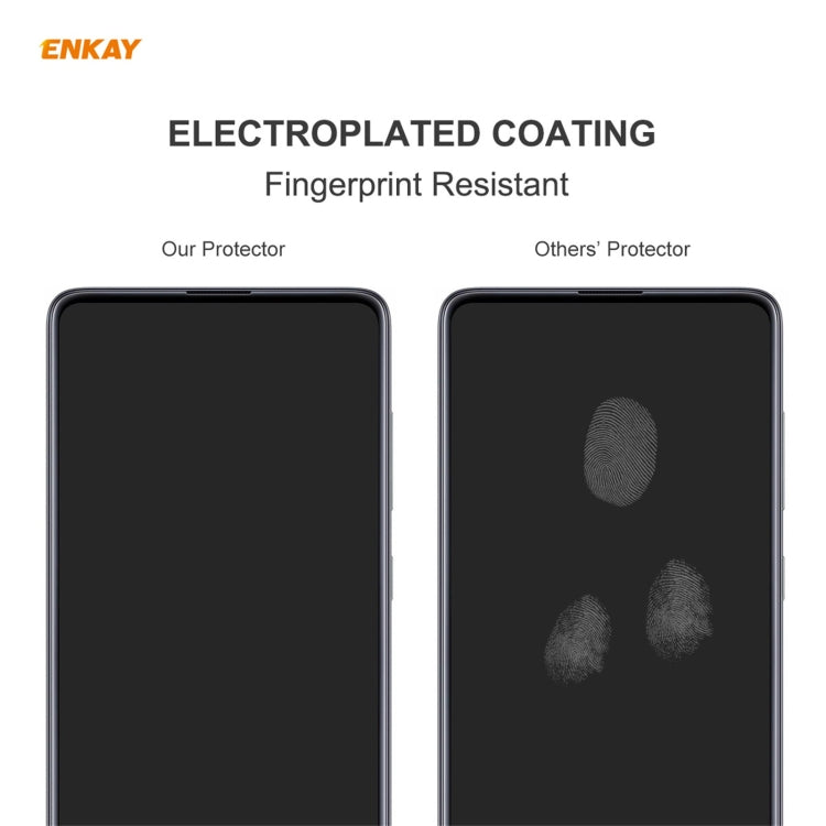 2 PCS ENKAY Hat-Prince 0.26mm 9H 2.5D Curved Edge Tempered Glass Film, For Redmi Note 10 / Note 10S, For Redmi Note 10 Pro / Note 10 Pro Max, For OnePlus 9 / 9R, For Huawei P50
