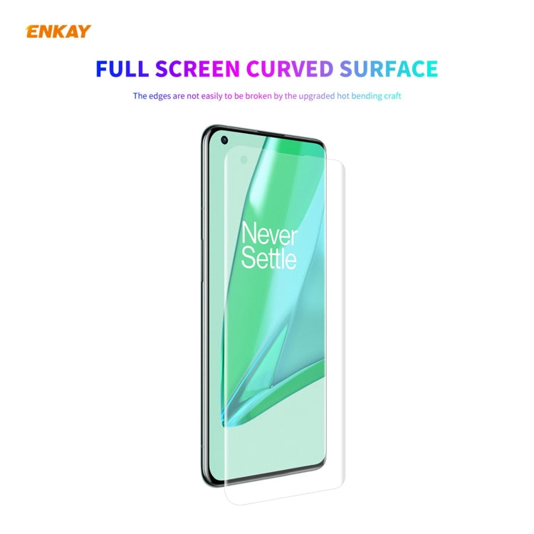 ENKAY full-screen curved screen protector film for OnePlus 9 Pro, transparent
