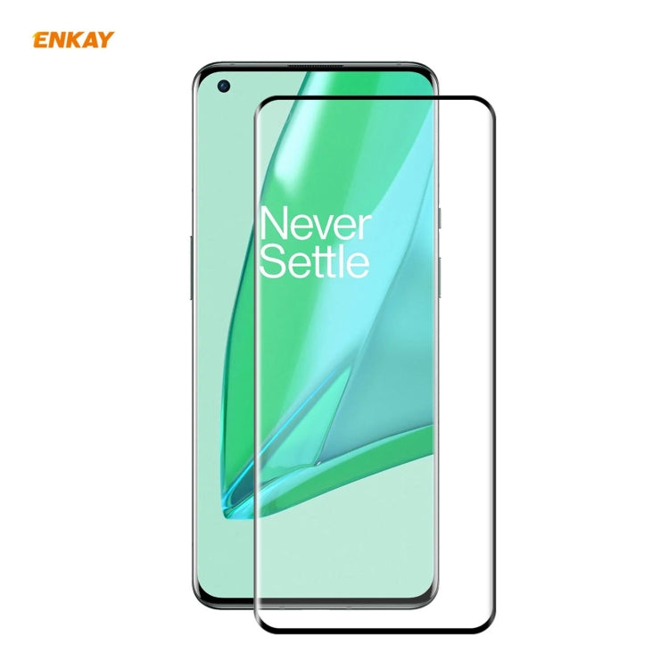 OnePlus 9 Pro tempered glass screen protector, clear full-screen curved fit