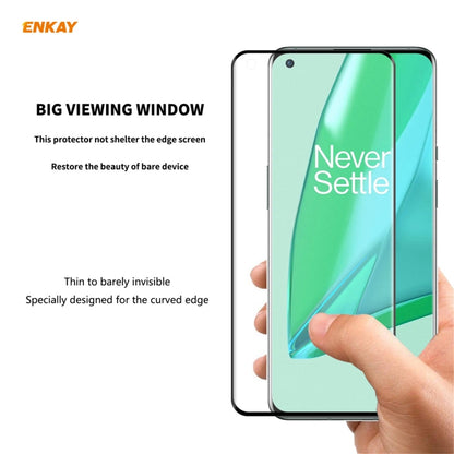 OnePlus 9 Pro tempered glass screen protector with full viewing window coverage