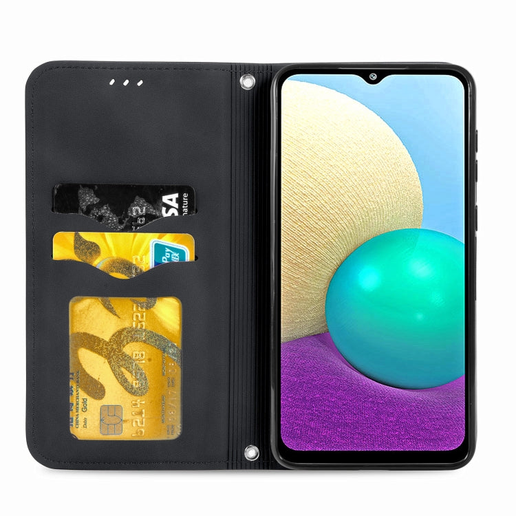 Retro Skin Feel Business Magnetic Horizontal Flip Leather Case with Holder & Card Slots & Wallet & Photo Frame, For Samsung Galaxy A02, For Xiaomi Redmi Note 10 4G, For Xiaomi Redmi Note 9 4G, For OPPO Reno5 Pro 5G