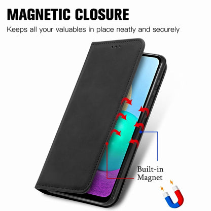 Retro Skin Feel Business Magnetic Horizontal Flip Leather Case with Holder & Card Slots & Wallet & Photo Frame, For Samsung Galaxy A02, For Xiaomi Redmi Note 10 4G, For Xiaomi Redmi Note 9 4G, For OPPO Reno5 Pro 5G