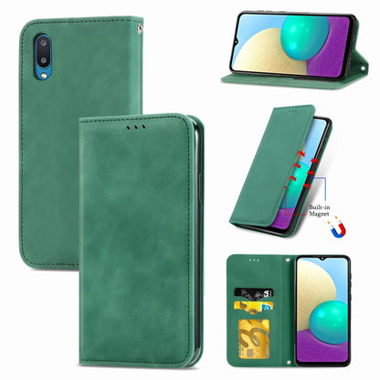 Retro Skin Feel Business Magnetic Horizontal Flip Leather Case with Holder & Card Slots & Wallet & Photo Frame, For Samsung Galaxy A02, For Xiaomi Redmi Note 10 4G, For Xiaomi Redmi Note 9 4G, For OPPO Reno5 Pro 5G