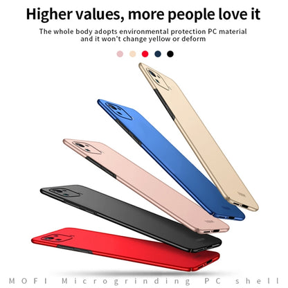 MOFI frosted ultra-thin hard phone cases in black, blue, gold, and red (various models)