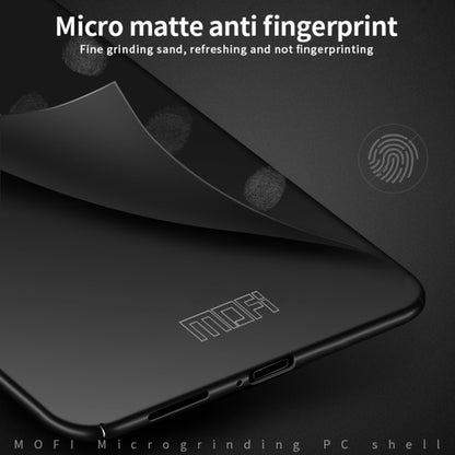 MOFI micro-matte anti-fingerprint frosted hard phone case in black with camera cutout