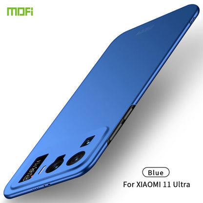 MOFI frosted PC hard phone case, blue, for Xiaomi 11 Ultra, with camera cutouts