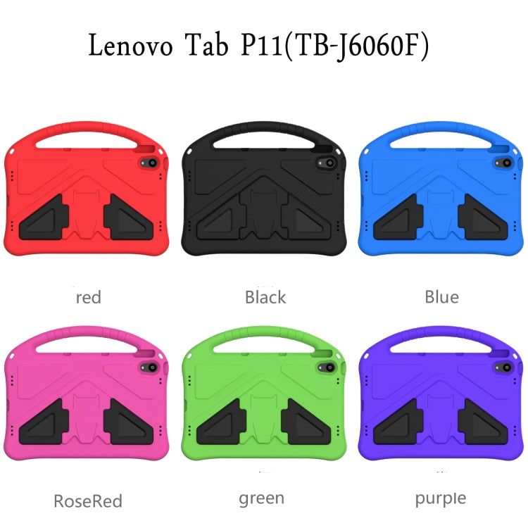 EVA Flat Anti Falling Protective Case Shell with Holder, For Lenovo Tab P11 / J606F