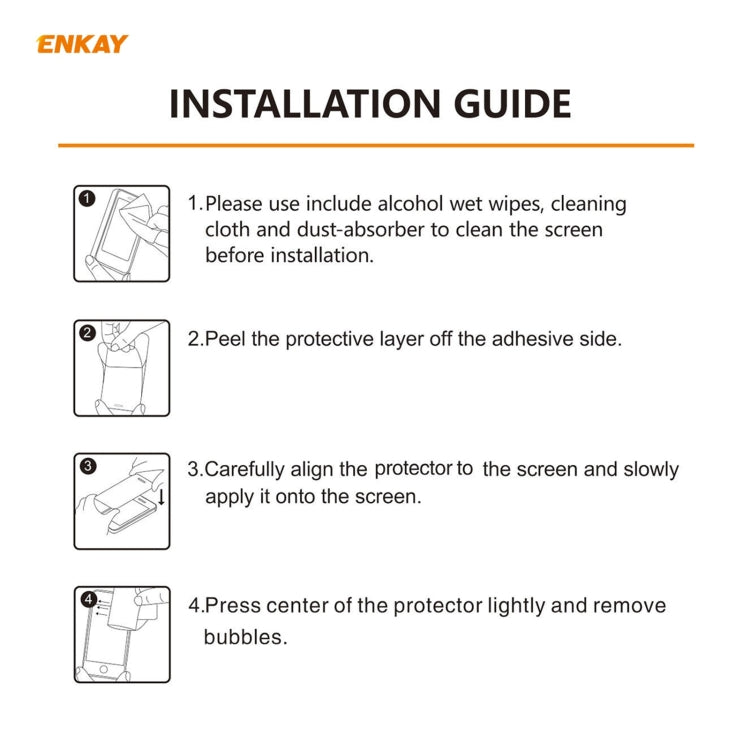 Tempered glass screen protector installation guide with application steps