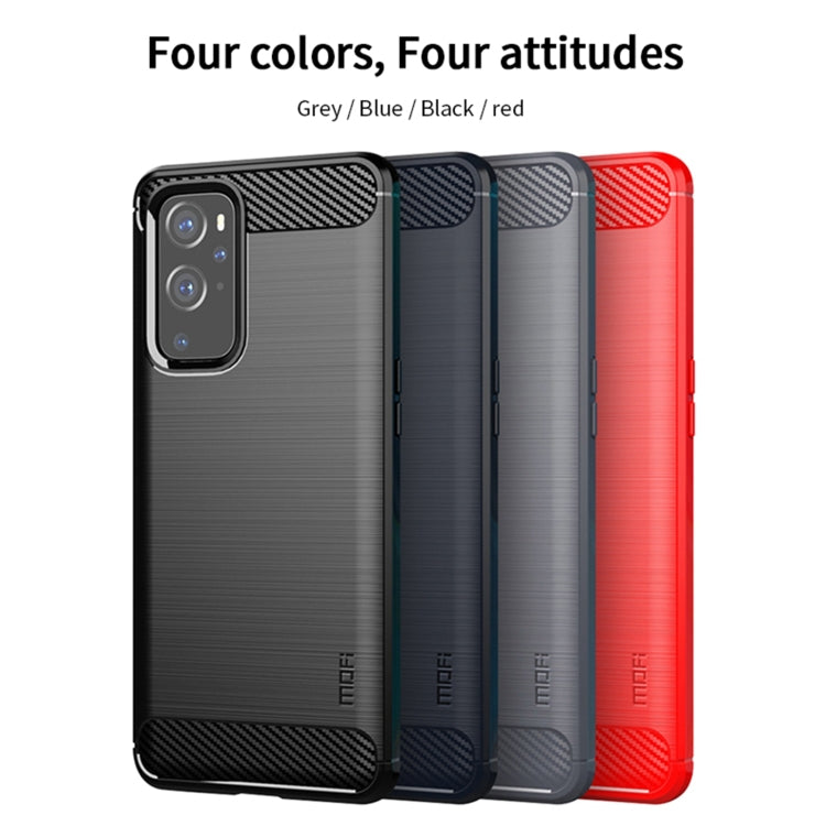 Soft TPU phone case for OnePlus 9, four colors: grey, blue, black, red