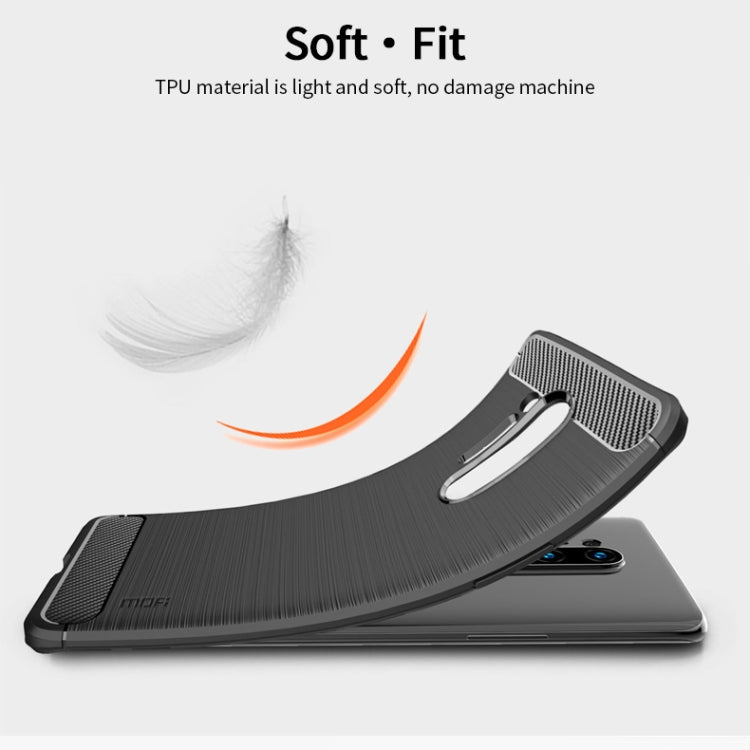 Black TPU phone case with textured side grip and raised camera bezel for OnePlus 8 Pro