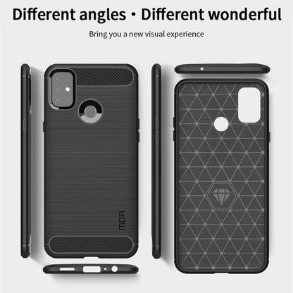 Gray TPU phone case shown from front and back angles with precise camera and port cutouts