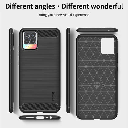 Black MOFI phone case shown front and back with textured grip edges