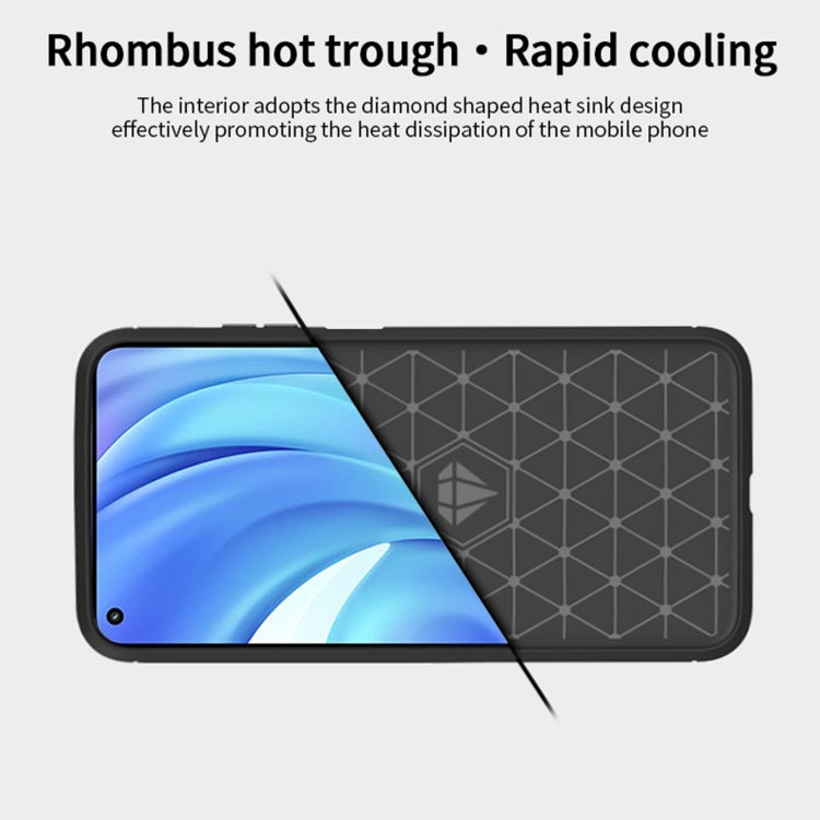 Gray TPU phone case interior pattern insert with diamond heat-sink design