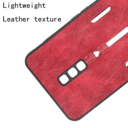 Red textured shockproof phone case corner with raised edges and precise cutouts