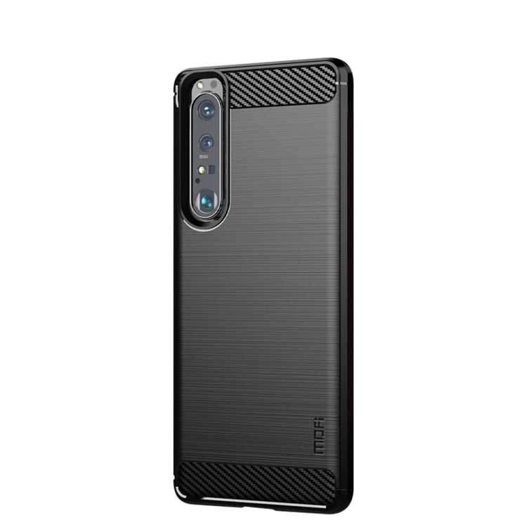 MOFI Gentleness Series Brushed Texture Carbon Fiber Soft TPU Case, For Sony Xperia ACE ll, For Sony Xperia 1 lll