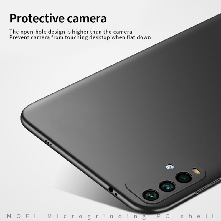 MOFI black frosted hard phone case with raised camera area and side cutouts