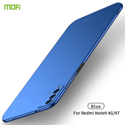 MOFI frosted ultra-thin hard phone case for Redmi Note9 4G/9T, blue with camera cutouts