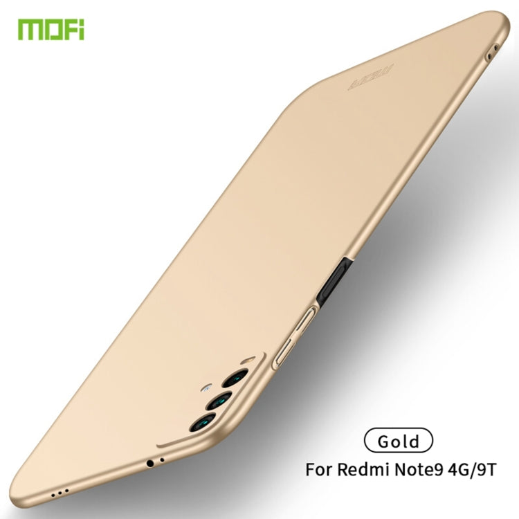 Frosted ultra-thin hard phone case, gold, for Redmi Note9 4G/9T