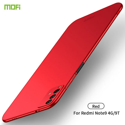 Frosted ultra-thin hard phone case, red, for Redmi Note9 4G/9T