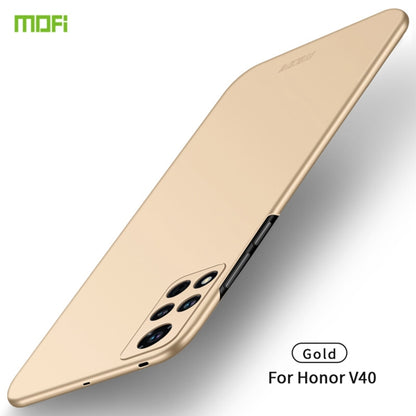 Frosted ultra-thin hard phone case, gold, for Honor V40