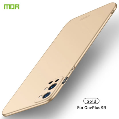 Gold frosted ultra-thin PC phone case with camera cutouts, for OnePlus 9R