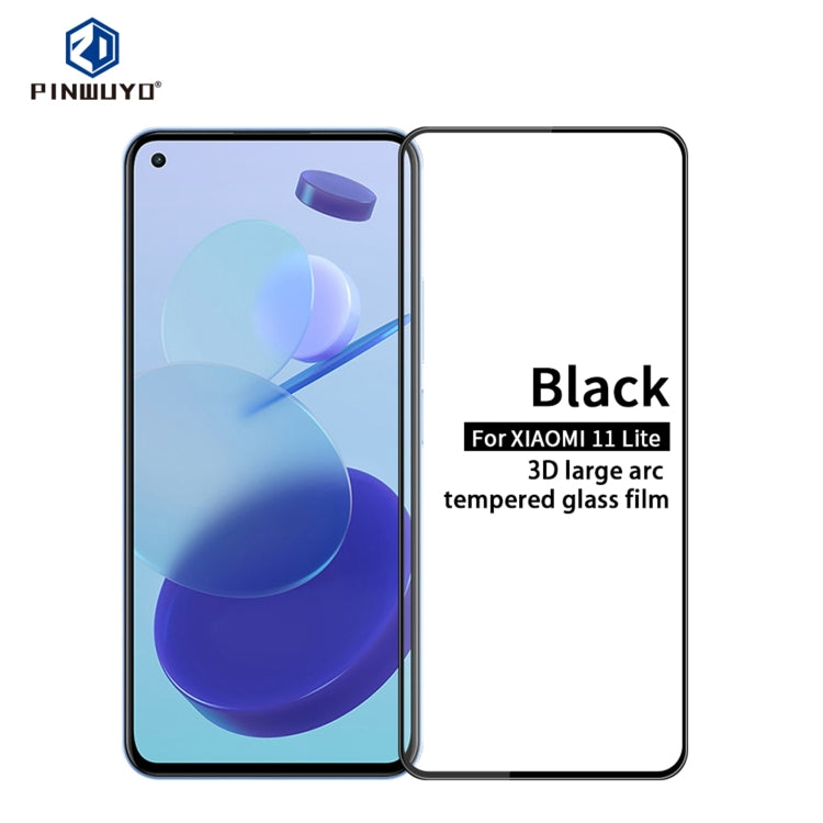 PINWUYO 9H 3D Curved Full Screen Explosion-proof Tempered Glass Film, For Xiaomi Mi 11 Lite, For Samsung Galaxy A22 5G, For Samsung Galaxy S21 FE