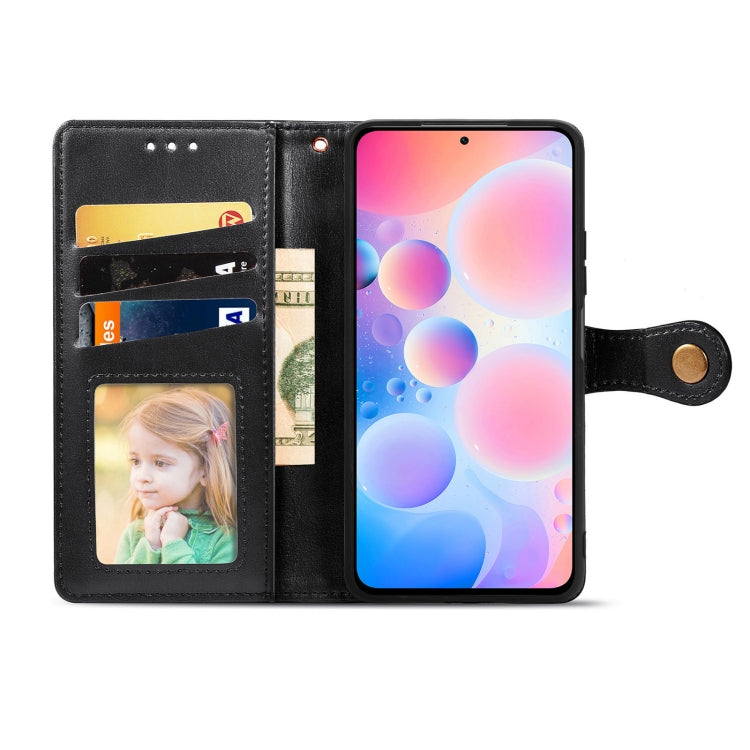 Solid Color Leather Buckle Phone Case with Lanyard & Photo Frame & Card Slot & Wallet & Stand Function, For Xiaomi Redmi K40, For Xiaomi Redmi Note 10 5G, For Samsung Galaxy S21 FE